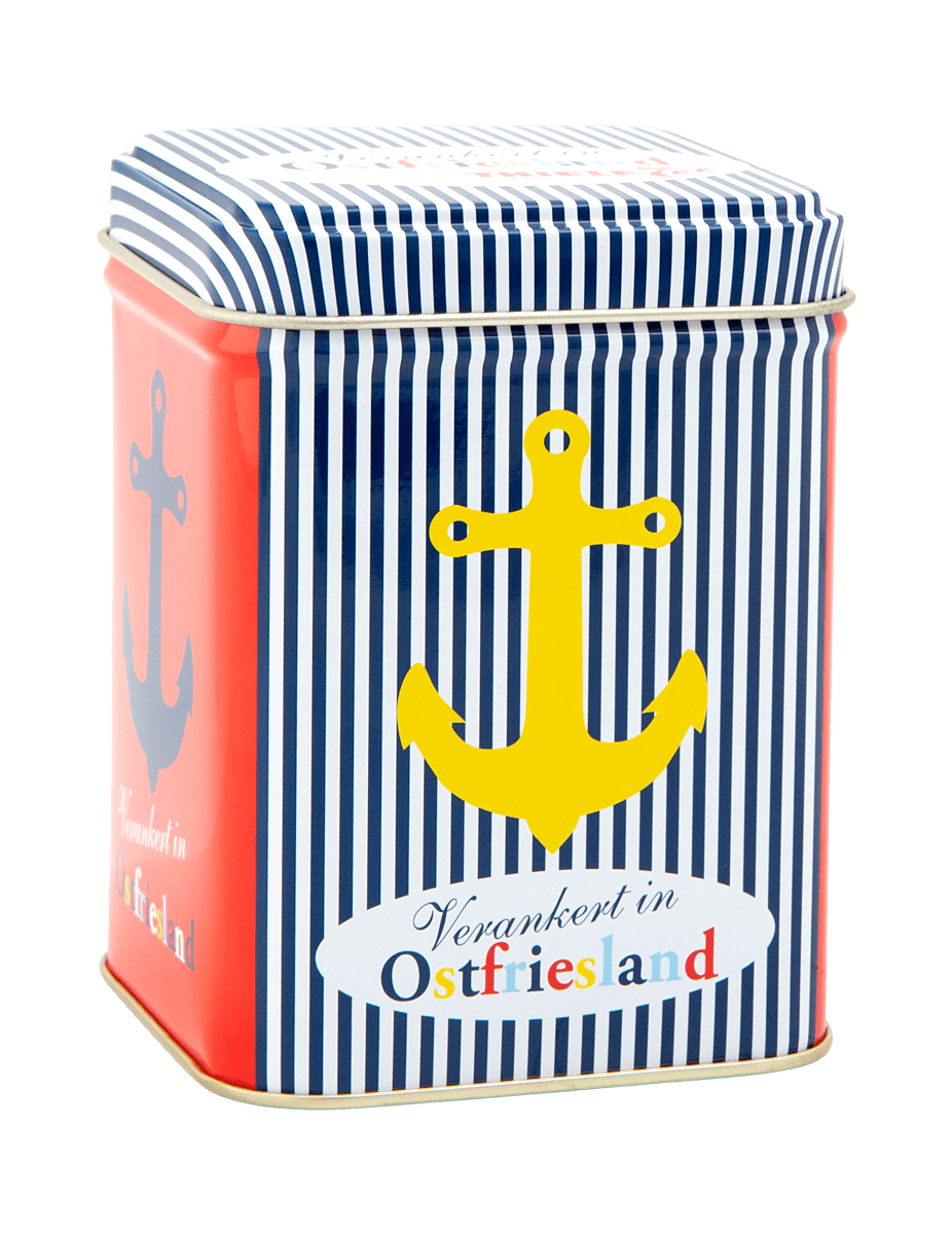 Teedose Verankert in Ostfriesland
