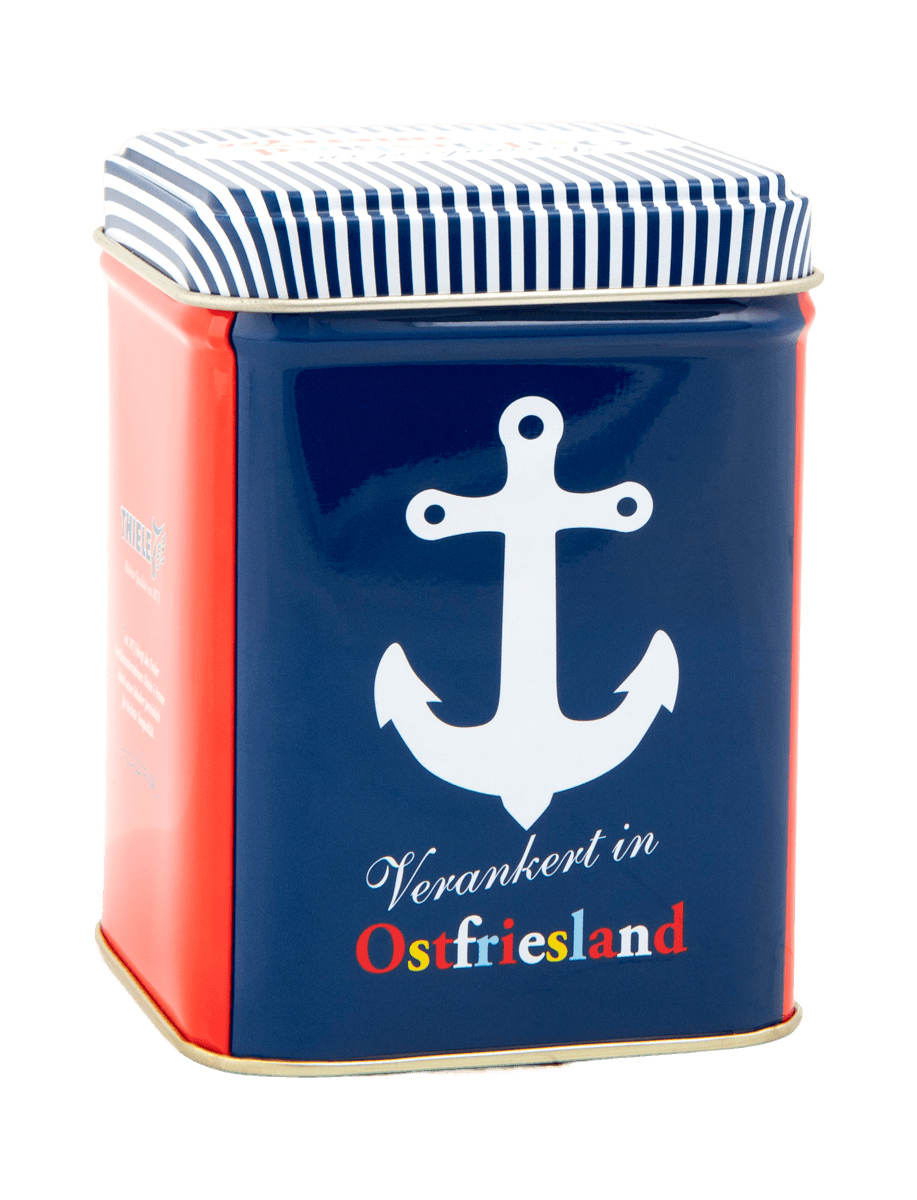 Teedose Verankert in Ostfriesland