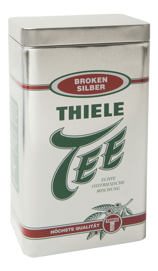 Teedose Broken Silber 500g gefüllt