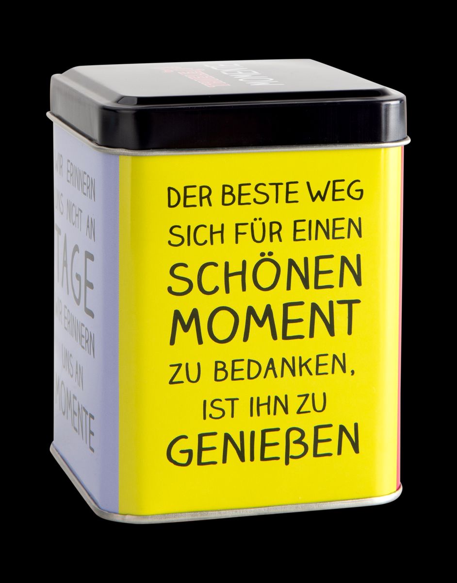 Teedose Momente 100g gefüllt Teedose Momente 100g gefüllt